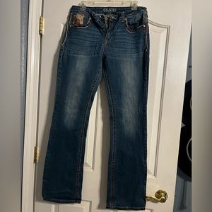 Cow print Bootcut Jeans